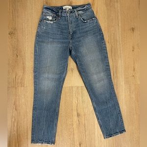 Abercrombie & Fitch curve love high rise mom jeans
